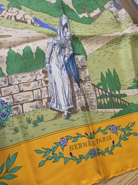 Hermès Silk Scarf “Costumes du Département de la Seine Inférieure” – 90cm